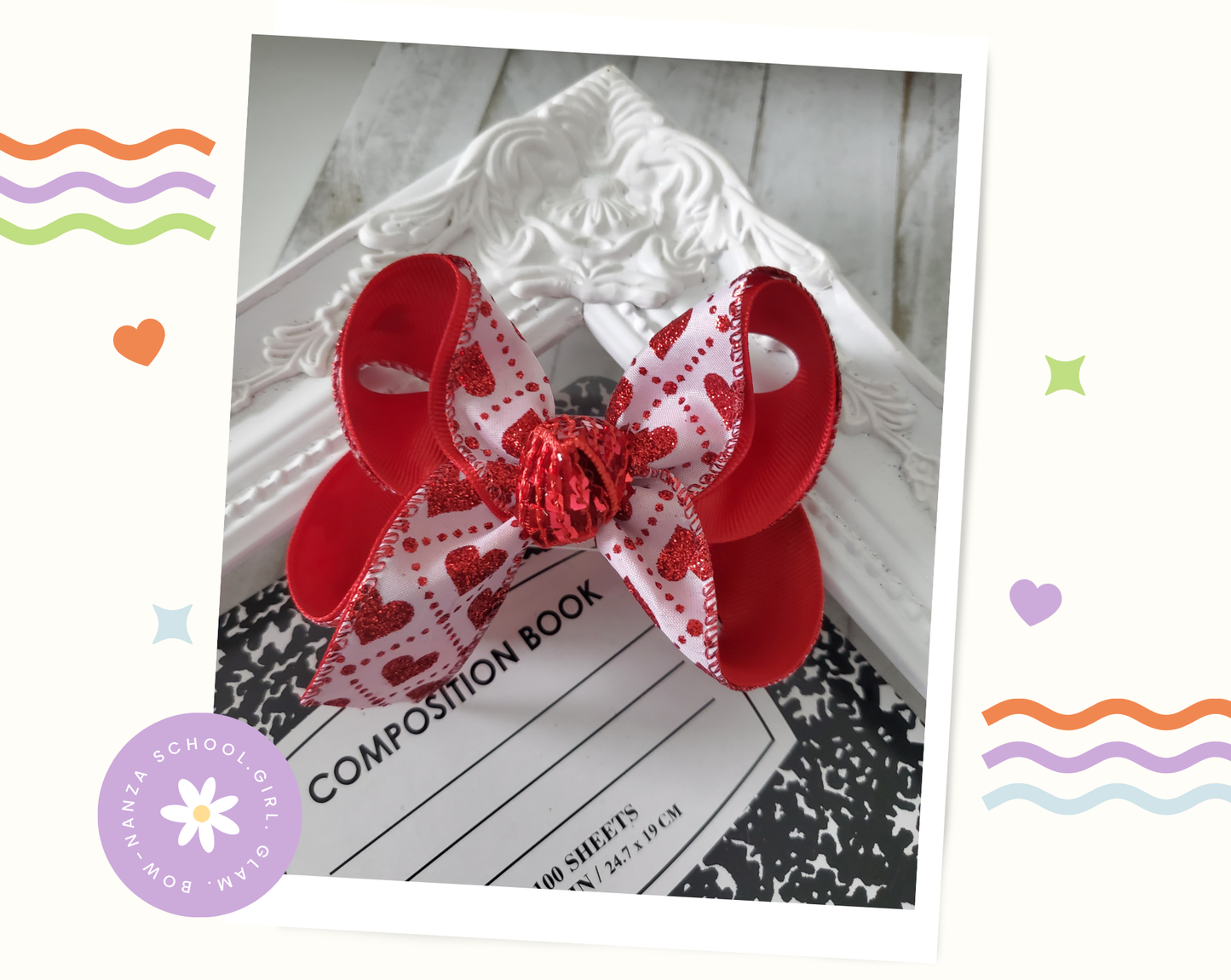 Valentine's Day Hair Bow