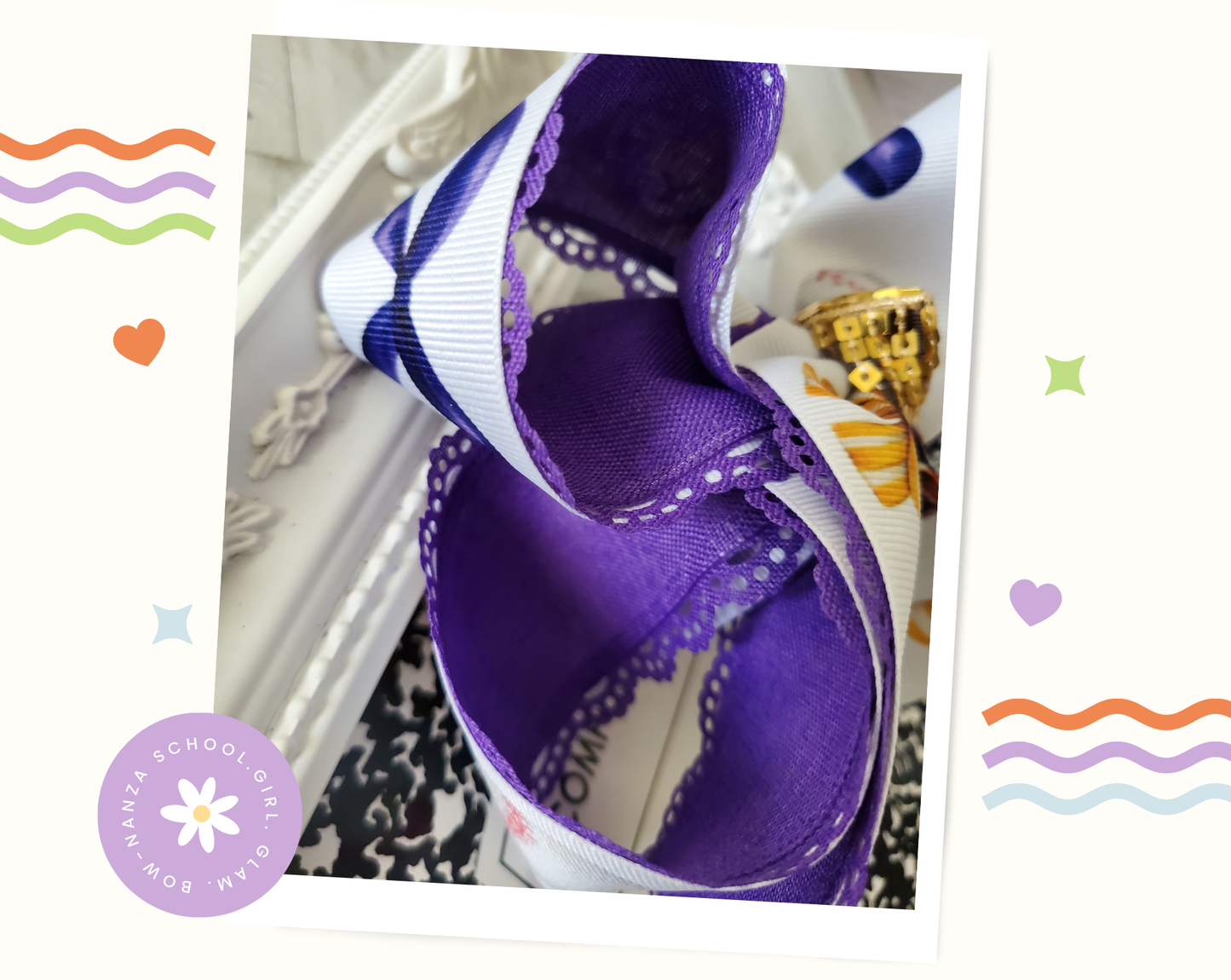 Tigers Baseball Hair Bow