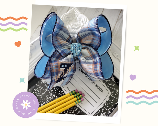 Zachary Logo Hair Bow Bling