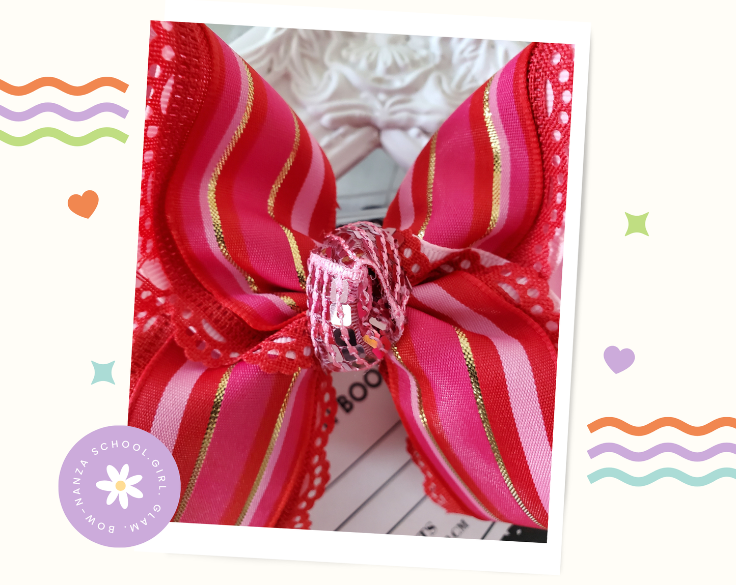 Valentine' Day Hair Bow