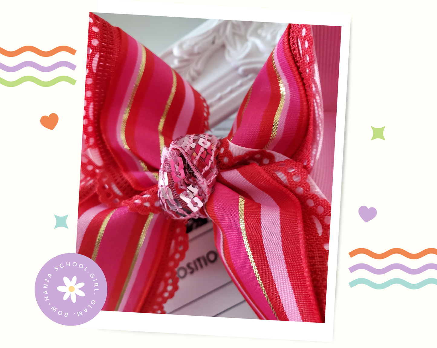 Valentine' Day Hair Bow