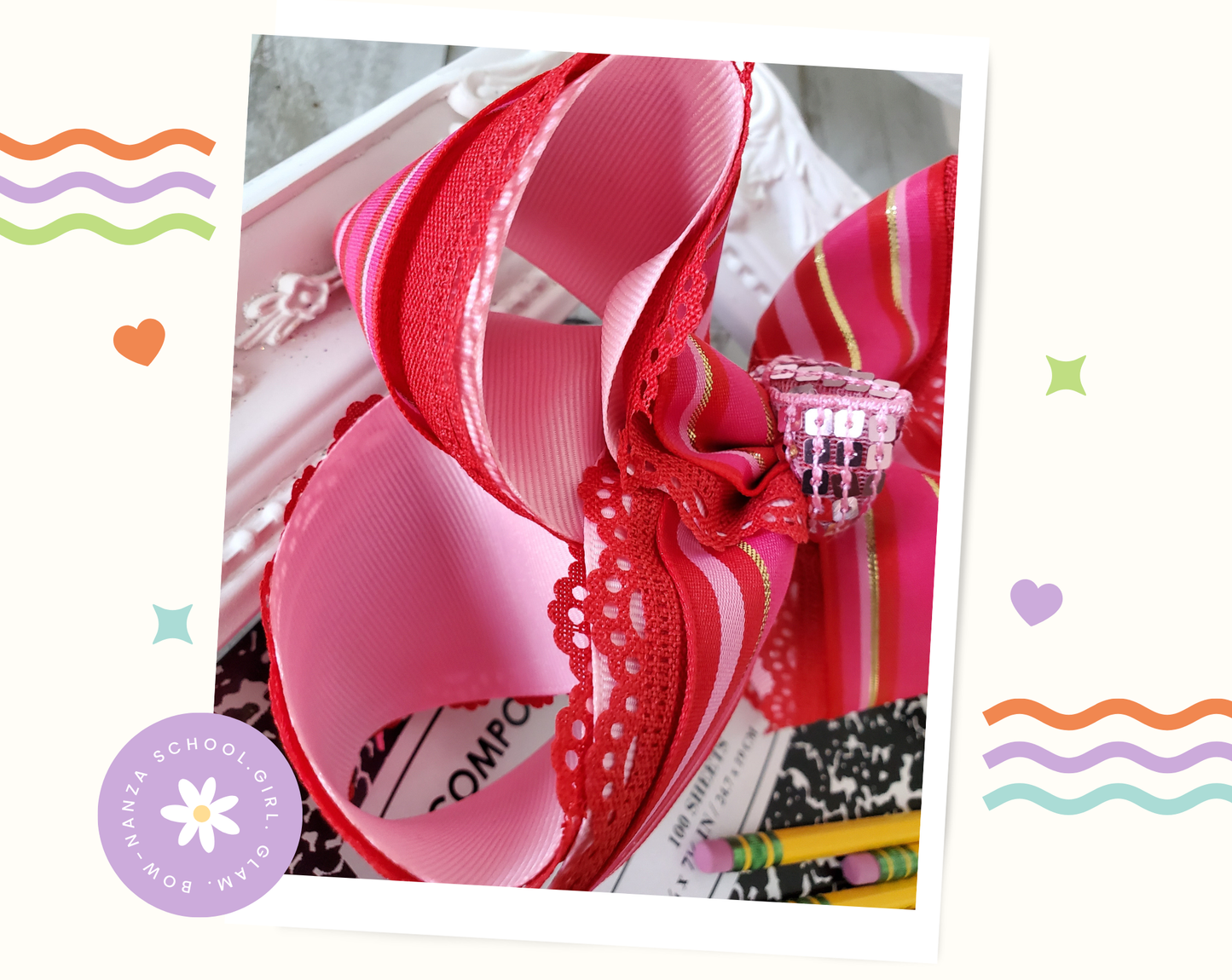 Valentine' Day Hair Bow