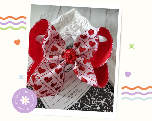 Valentine's Day Hair Bow
