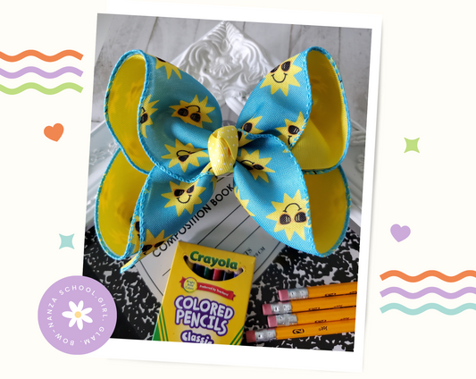 Summer Time Ribbon Hair Bow