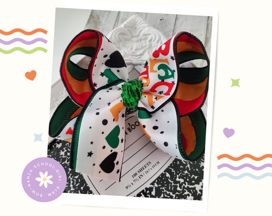 Black History Month Hair Bow