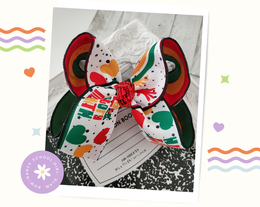 Black History Month Hair Bow