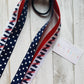 Zachary School Logo Navy Polka Dot Streamers