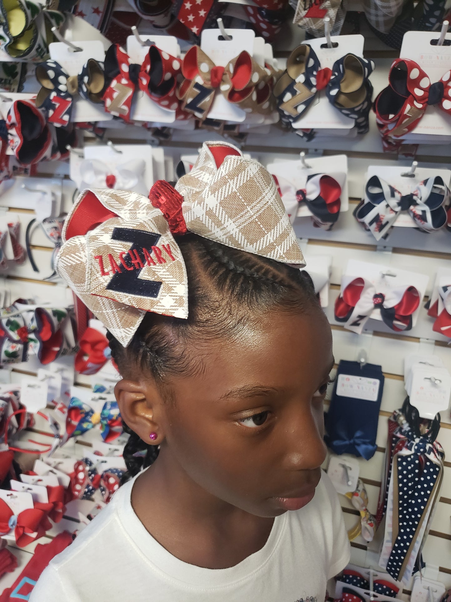 Zachary Logo Hair Bow