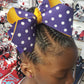 Polka Dot Tigers Hair Bow