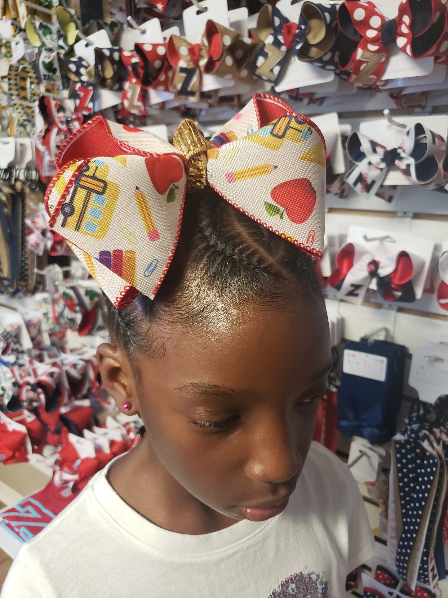 Back to School Hair Bow