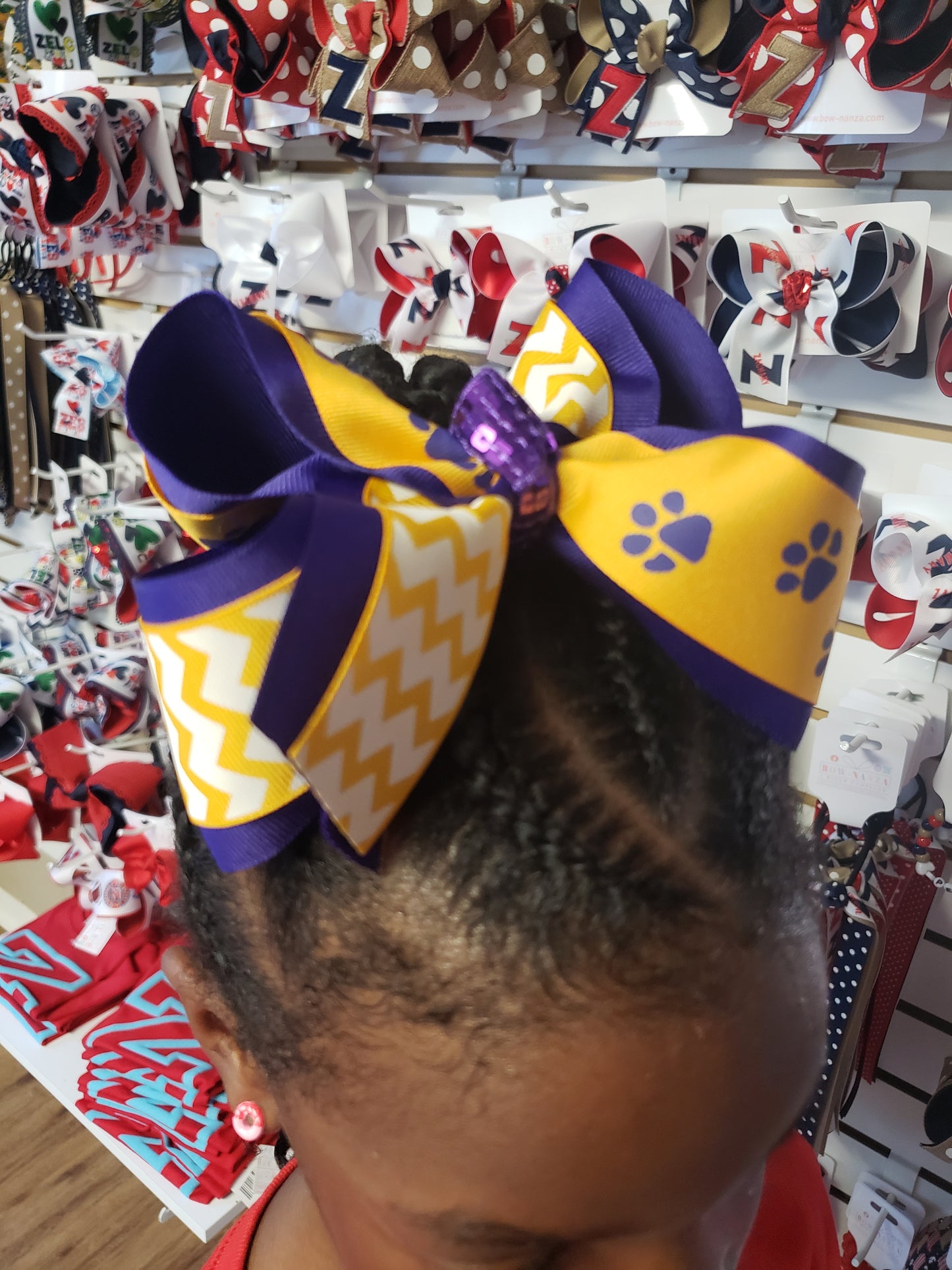 Geaux Tigers Hair Bow