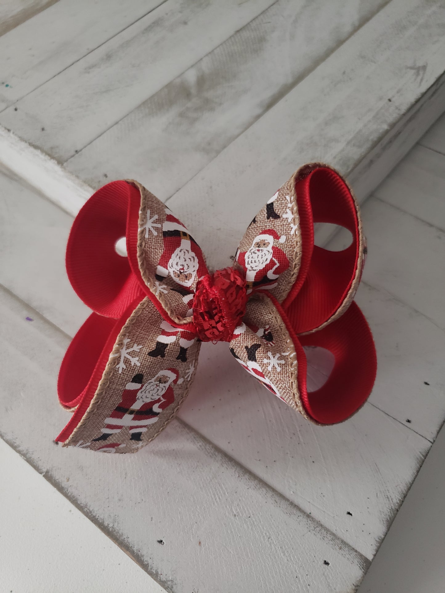 Santa Claus Hair Bow