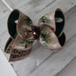 Christmas Tree Leopard Print Hair Bow