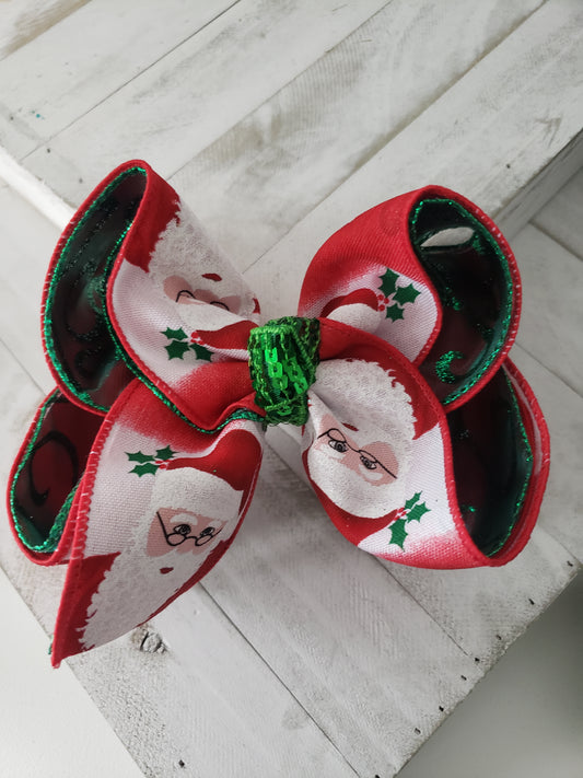 Santa Claus Hair Bow-C