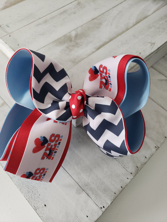 Zachary Elementary School Spirit Hair Bow