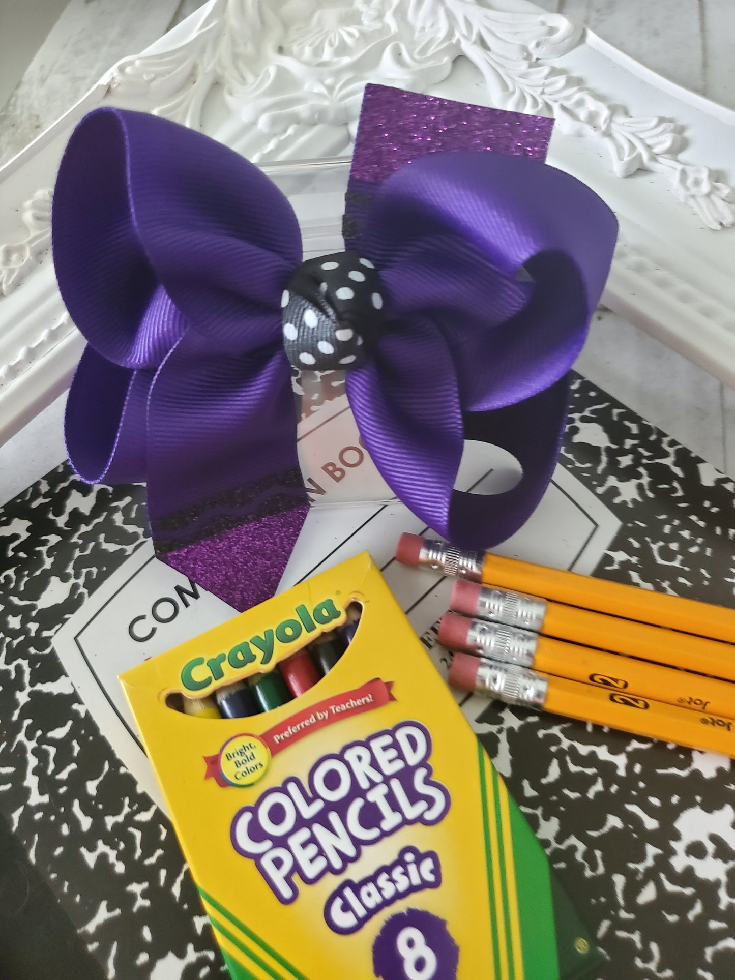 Crayon Hair Bow Bundle