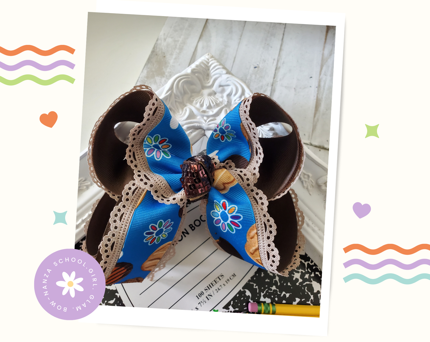 Daisy Girl Scouts Cookie Dealer Hair Bow