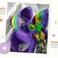 Mardi Gras Stripe Hair Bow