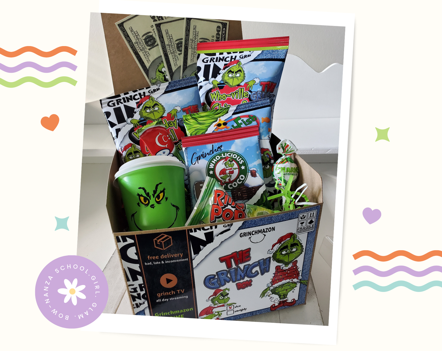 Personalized Christmas Eve Grinch Box