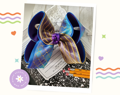 Custom Mermaid Birthday Bow