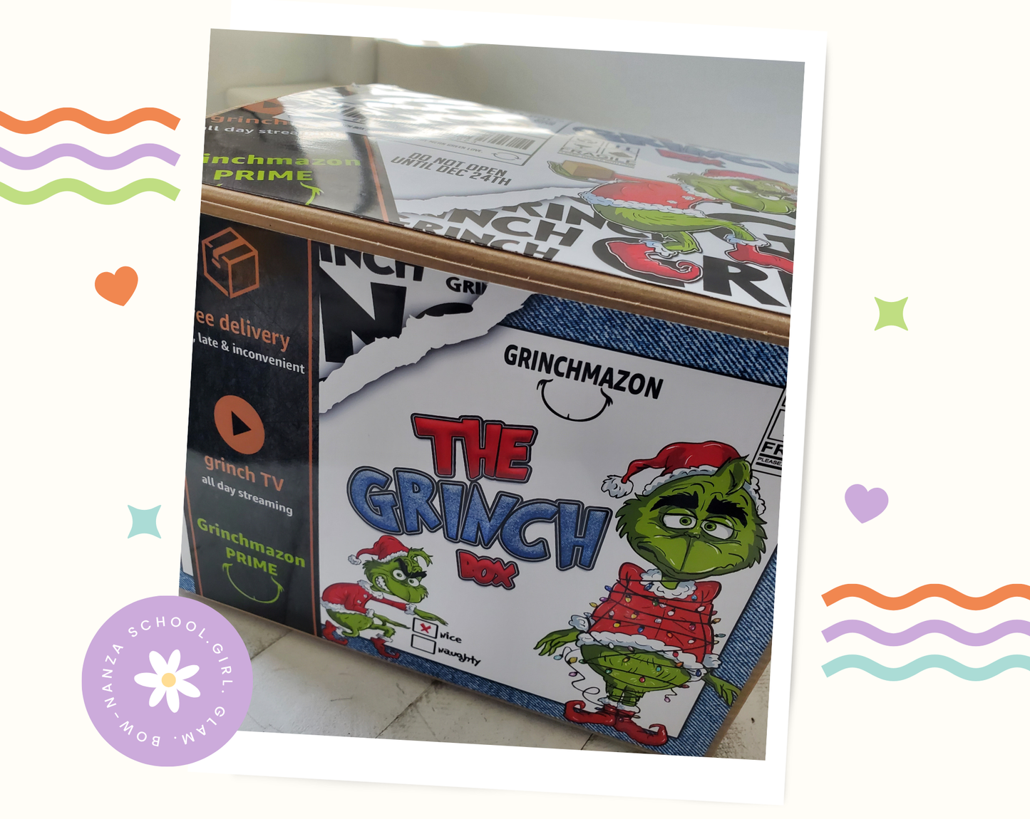 Personalized Christmas Eve Grinch Box