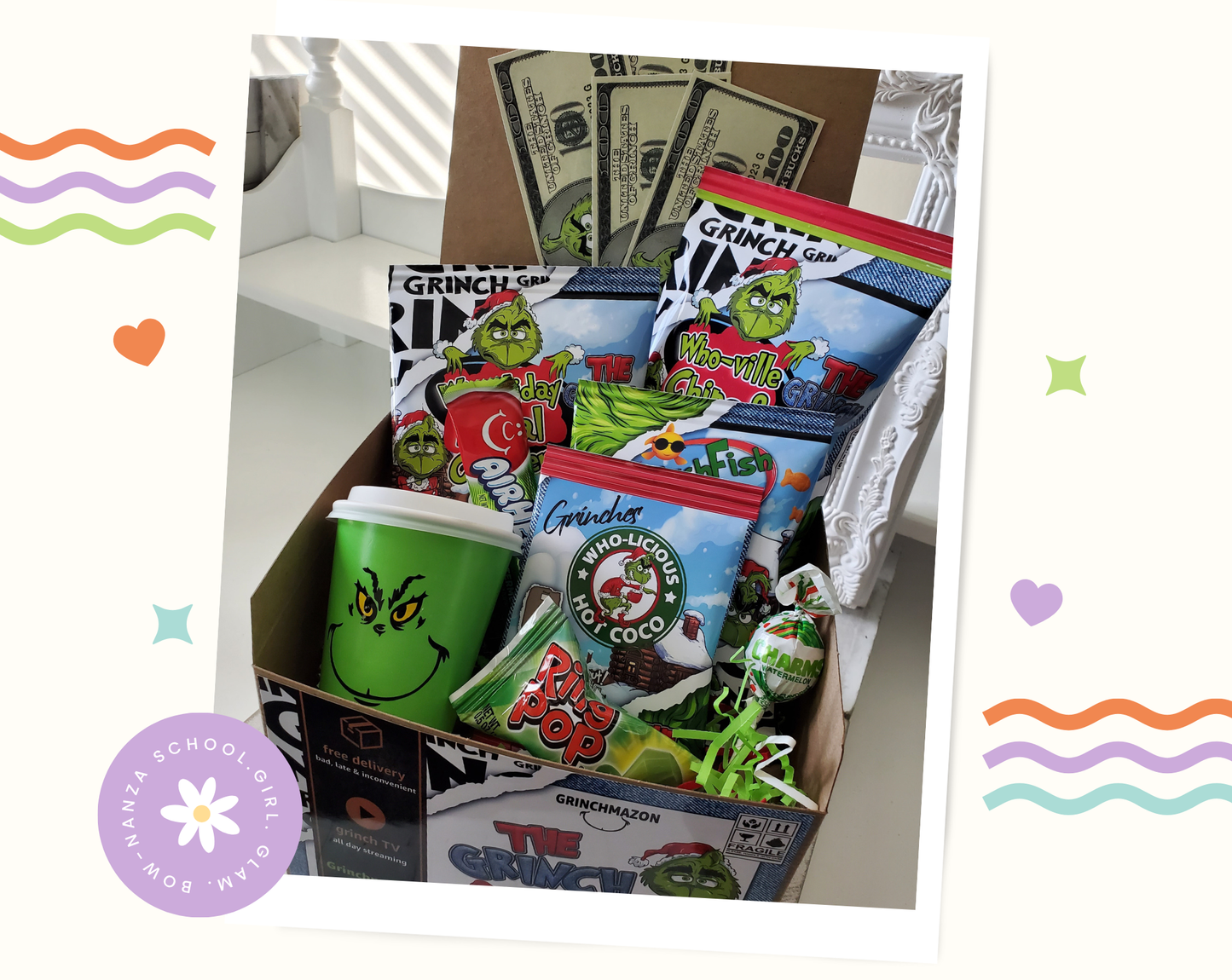 Personalized Christmas Eve Grinch Box