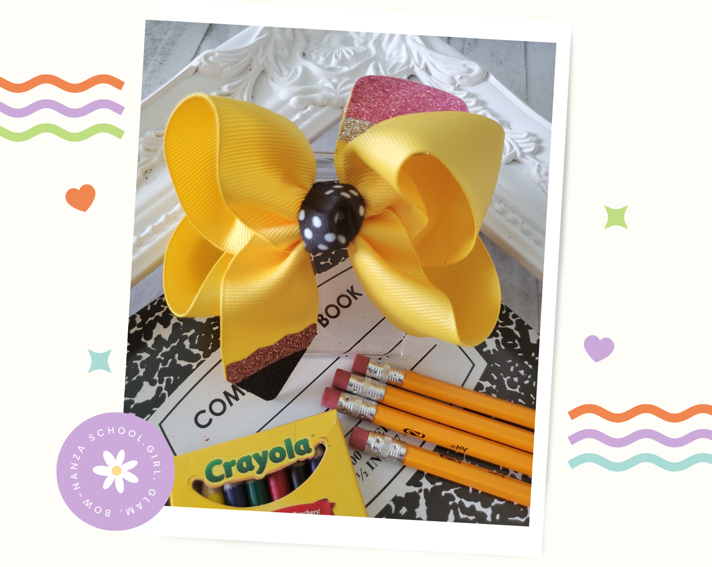 Pencil Hair Bow Bundle