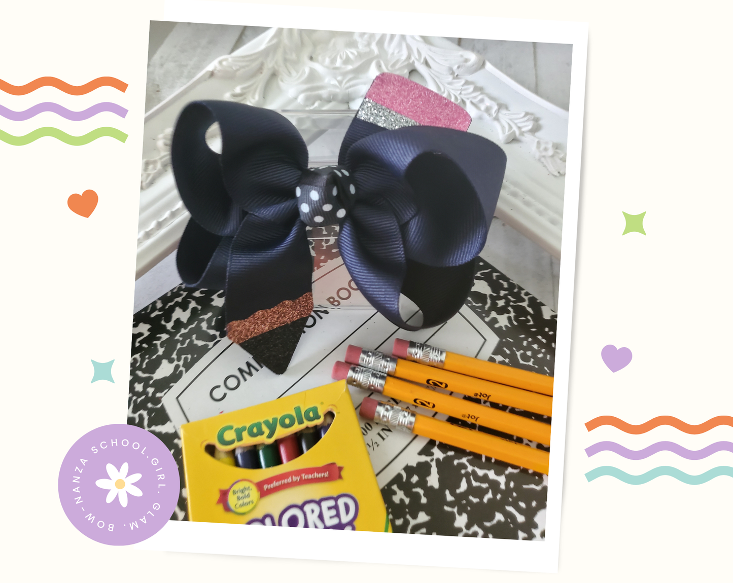 Pencil Hair Bow Bundle