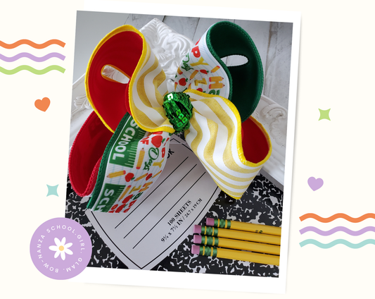 100th Day of School Hair Bow