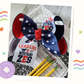 Zachary Elementary School Mustang Hair Bow