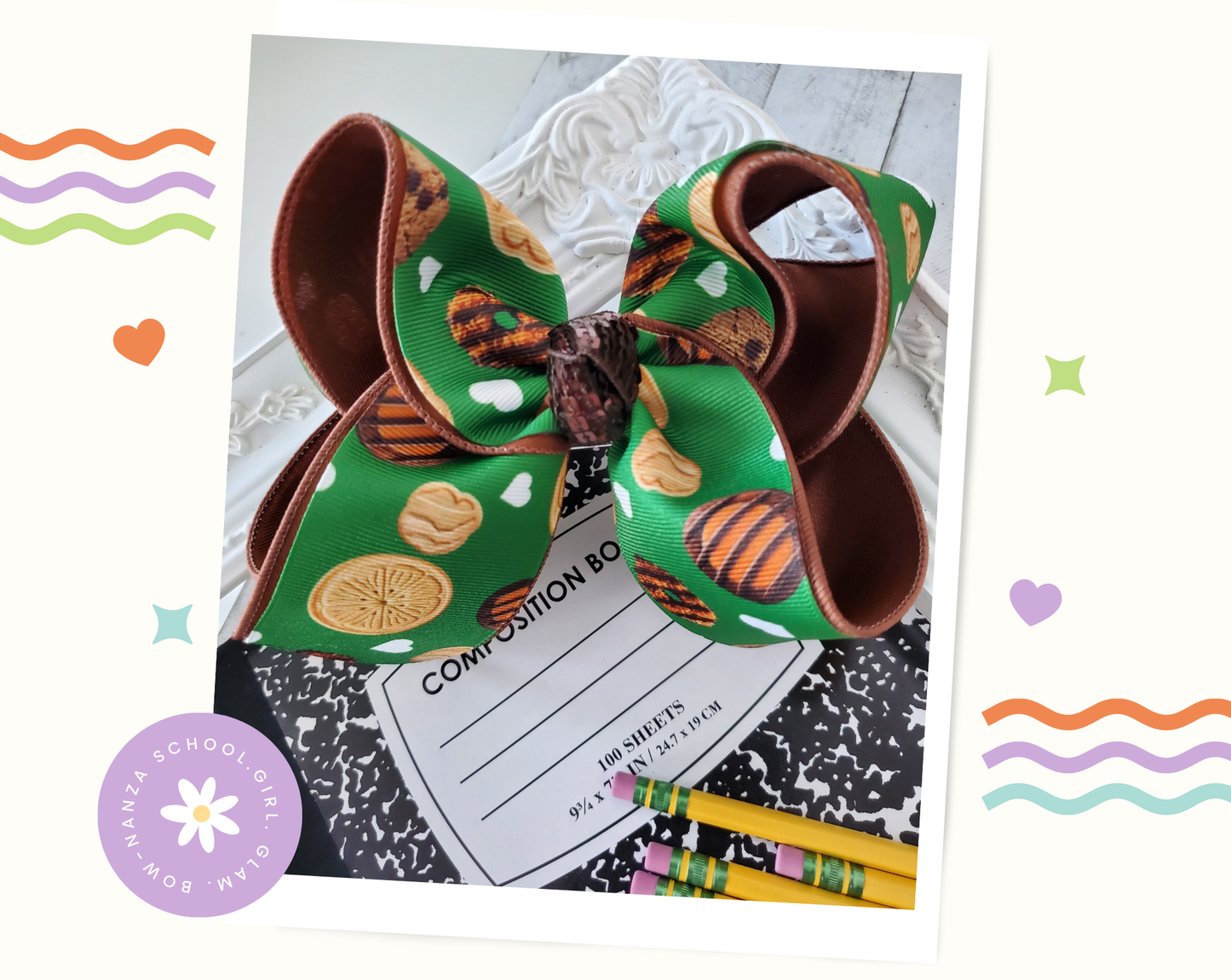 Girl Scouts Cookie Dealer Hair Bow