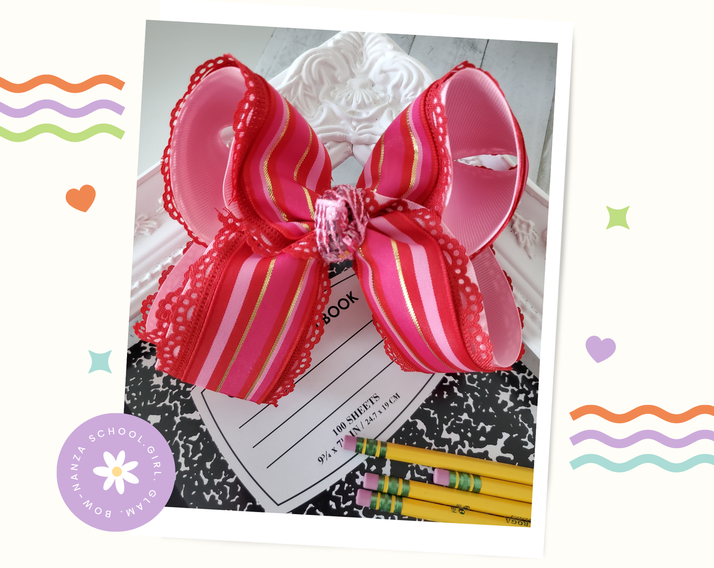 Valentine' Day Hair Bow