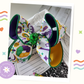 King Cake Mardi Gras Hair Bow