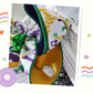 King Cake Mardi Gras Hair Bow