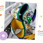 King Cake Mardi Gras Hair Bow