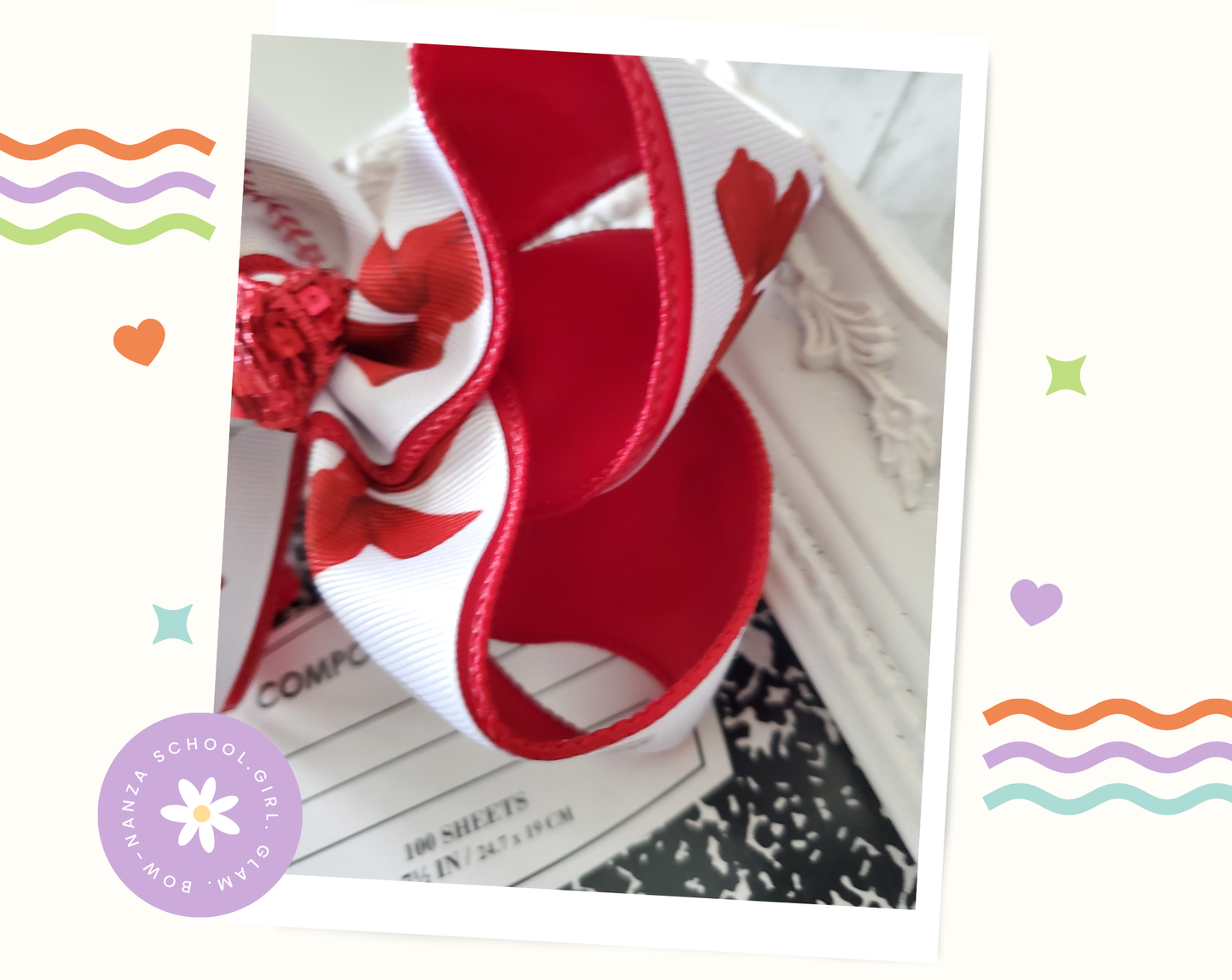 Baseball Hair bow