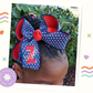 Zachary Embroidery Hair Bow