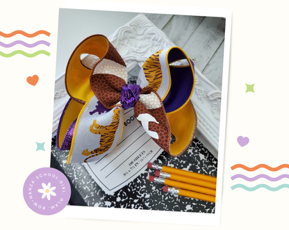 Geaux Tigers Glitter Bows