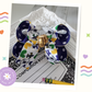 Mardi Gras Boots Hair Bow