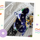 Mardi Gras Boots Hair Bow