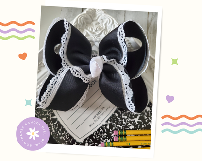 Black Hair Bow