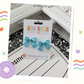 Blue Coquette Bow Earrings