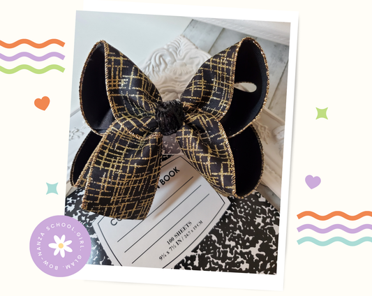 Glitter Glam New Year Bow