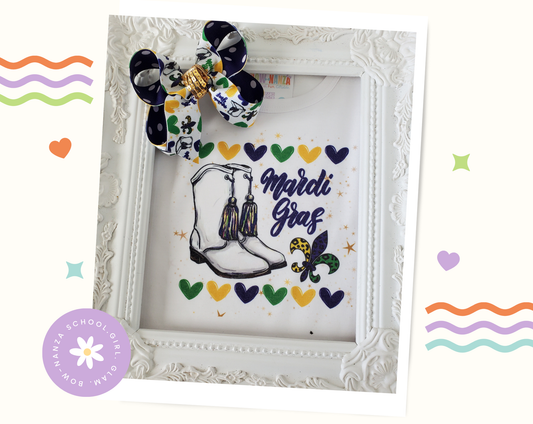 Mardi Gras Boots T-Shirt  Set