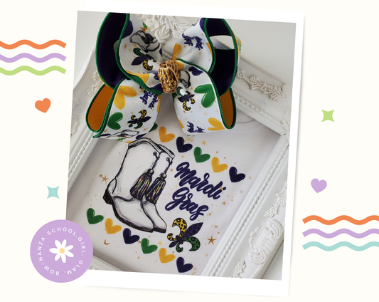 Mardi Gras Boots T-Shirt  Set