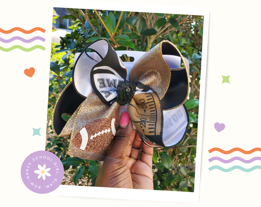 Who Dat Glitter Bows
