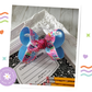 Hello Kindergarten Hair Bow Blue