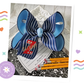 Zachary Logo Hair Bow Blue Stripe