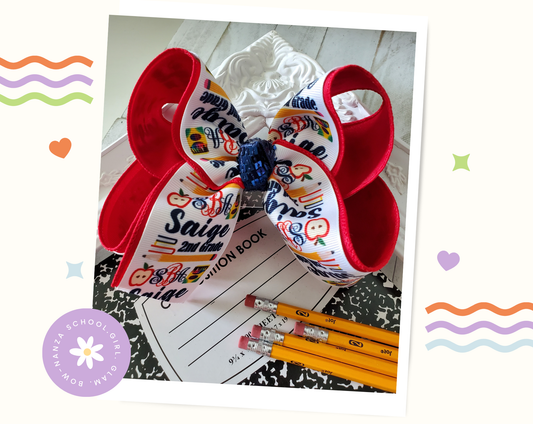 Name Hair Bow