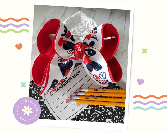 RPE School Spirit Hair Bow